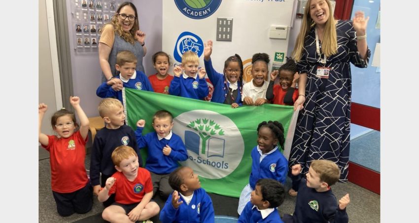Pupils at Shepherdswell Academy awarded coveted Eco-Schools Green Flag